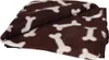 Karlie Fleecedecke Knochenmotiv Hundedecken braun 100 x 70 Produktbild-Vorschau 2