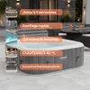 AREBOS Spa gonflable "Barcelona", 185x185 cm, In & Outdoor, Voir les images du produit 3