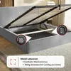 MOTIVENA Boho Polsterbett 200x200 mit Bettkasten, Metall Produktbild-Vorschau 6