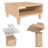Gerades Buchenbein 12 cm mit Montageplatte Eiche klar Produktbild-Vorschau 4