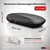 OMAC Box da tetto Box da tetto Box bagagli 400 litri Anteprima dell’immagine prodotto 12