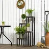 Outsunny Pflanzenregal mit 4 Ebenen, Multifunktionales Produktbild-Vorschau 2