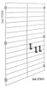 Wandgitter Set 3er Schwarz Mural Line mit Haken - Produktbild-Vorschau 3