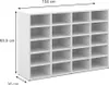 Schuhschrank Vicco Lysander Weiß 104 x 65.5 cm, Model 32882 Produktbild-Vorschau 2