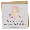 Mr. & Mrs. Panda Grußkarte Maus Basteln - Grau Pastell - Produktbild-Vorschau 1