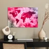 MuchoWow® Poster Weltkarte - Rot - Schwarz 90x60 cm - Produktbild-Vorschau 3