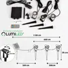 LUMILED 2v1 solárny záhradný reflektor, 3x2W LED reflektor Náhľad obrázku produktu 8