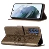 Galaxy S21 FE Hülle, Schmetterling Prägung Flip Leder Produktbild-Vorschau 2