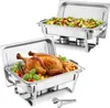 VEVOR rechteckiger Chafing Dish Set 8,5 L Speisenwärmer (2 Produktbild-Vorschau 1