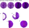 ZERODECO Party Dekoration Violett Konfetti Ballons Pompoms Produktbild-Vorschau 2