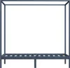 vidaXL Himmelbett-Gestell Grau Massivholz Kiefer 100 x 200 Produktbild-Vorschau 3