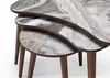 Nierenförmige Couchtische 3 x Set Beistelltische Wohnzimmer Produktbild-Vorschau 1