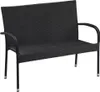 Gartenbank Bank Polyrattan PALERMO 2er Sitzbank Rattan Produktbild-Vorschau 1