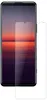 A screen protector is shown laid over a smartphone. Produktbild-Vorschau