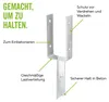 Alberts 215293 U-Pfostenträger | mit Betonanker aus T-Eisen Produktbild-Vorschau 3