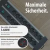 brennenstuhl Steckdosenleiste Premium-Duo-Alu-Line 16-fach Produktbild-Vorschau 7