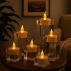 LED Teelichter 12er Set flackernd Elektrische Kerzen Produktbild-Vorschau 7