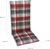 A chair cushion with dimensions indicated. Produktbild-Vorschau