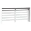 vidaXL Obloženie radiátora biele 175x20x82 cm materiál na Náhľad obrázku produktu 4