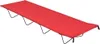 Lit de camping 180x60x19 cm Tissu Oxford et acier Rouge Voir les images du produit 1