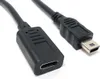 SYSTEM-S USB 3.1 Kabel 25 cm Typ C Buchse zu Mini B Stecker Produktbild-Vorschau 1