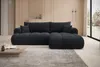 Ecksofa TREVIO Rechts in Schwarz Stoff TILIA-Cord 260 × 93 Produktbild-Vorschau 2