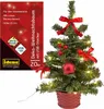 Idena Deko Weihnachtsbaum rot geschmückt 20 LED warmweiß Produktbild-Vorschau 4