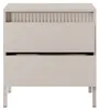 Nachtkastje, nachtkast, FERRATO, 54 cm, beige, geribbeld, Productafbeelding-voorbeeld 6