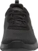 A front view of a black SKECHERS shoe. Voir les images du produit