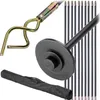 KADAX Abflussreiniger-Set, 10 Stück, 9 m, schwarz Produktbild-Vorschau 1