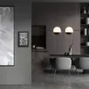 A modern dining room with a weather station mounted on the wall. Produktbild-Vorschau