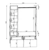 MinteLiv Offener Kleiderschrank System 120x180cm mit 2 Produktbild-Vorschau 7