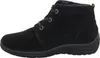 A side view of a black suede boot. Anteprima dell’immagine prodotto