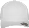 A white FLEXFIT 6560 5 Panel Cap is shown from the front against a white background. Produktbild-Vorschau