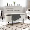 Banc LANJA rembourré, en tissu bouclé et avec espace de Voir les images du produit 7