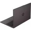A dark gray HP laptop is shown from a diagonal top-down perspective, with the lid open and the keyboard visible. Produktbild-Vorschau