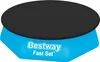 Bestway® PVC-Abdeckplane Ø 240 cm, schwarz, rund Produktbild-Vorschau 1