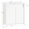 SoBuy BZR101-W Waschbeckenunterschrank Badschrank Produktbild-Vorschau 7