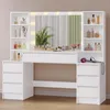 Make-uptafel met verlichting, 3 lichtkleuren, instelbare Productafbeelding-voorbeeld 8