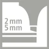 A graphic illustration showing two different tip sizes for a marker. Anteprima dell’immagine prodotto
