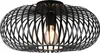A black, modern ceiling light with a cage-like design. Náhled obrázku produktu