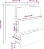 vidaXL Sideboard Blanc 60x35x76 cm Bois composite Voir les images du produit 5