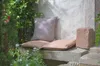 H.O.C.K. Linova Outdoor Kissen 50x50cm orange mit Biese Produktbild-Vorschau 3
