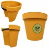 Benza Regenrohr Blumentopf Ockergelb – 3er-Set – Ø 23,5 x Produktbild-Vorschau 4