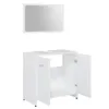vidaXL Set di mobili da bagno a 3 pezzi in legno bianco Anteprima dell’immagine prodotto 6