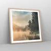 Gerahmtes Poster - Rahmen in heller Eiche - Nebel See Wald Produktbild-Vorschau 8