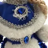 Dekofigur Schneemädchen Sneguratschka in Blau und Silber Produktbild-Vorschau 5