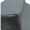 Close-up view of the corner of a gray upholstered piece of furniture, likely a sofa or mattress, showing the texture of the fabric. Produktbild-Vorschau