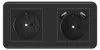 Techstar® PCU2 zásuvka, dvojitá, 2 x USB, 2.1 A, čierna Náhľad obrázku produktu 1