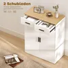 HOMCOM Sideboard mit Stauraum, Kommode mit 2 Schubladen, Produktbild-Vorschau 4